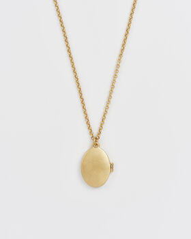 Robin And Blackberry Gold Locket Chain Necklace, 5 of 8