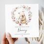 Nanny Birthday Card, Grandmother Bear Birthday Card From Granddaughter Or Grandson, thumbnail 1 of 2