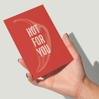 Hot For You Chilli Pepper Card | Love And Anniversary, 2 of 4