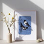 Two For Joy Magpie Art Print, thumbnail 1 of 4