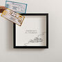 Personalised Formula One Ticket Memory Box Frame, thumbnail 1 of 6