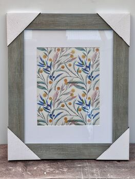 Isaac Jacobs Grey Textured Wooden Photo Frame, 2 of 2
