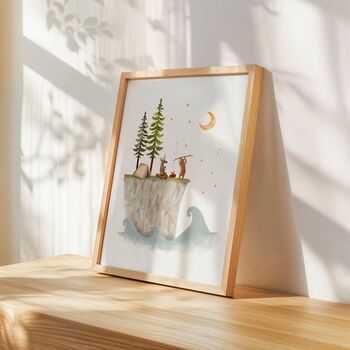 Woodland Camping Adventure Nursery Prints, 4 of 5