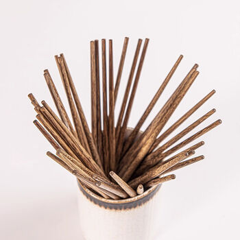 Personalised Engraved Wooden Chopsticks Non Slip Gift Set, 4 of 6