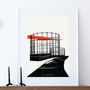 Industrial Skeletons Of London Illustrated Poster, thumbnail 4 of 4