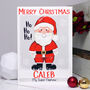 Personalised Santa Christmas Card, thumbnail 7 of 11