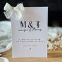 Personalised Floral Wedding Day Card For The Newly Weds, thumbnail 1 of 4