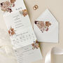 Autumnal Concertina Wedding Invitations, thumbnail 1 of 4