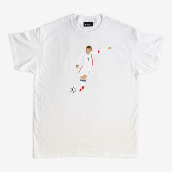 David Beckham England Football T Shirt, 2 of 4