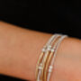 Silver And Rose Plated Multi Layered Bracelet, thumbnail 2 of 7