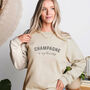 Champagne Is My Therapy Sweatshirt, thumbnail 1 of 3
