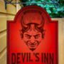 Devils Inn Personalised Home Pub Sign Man Cave Sign, thumbnail 1 of 9