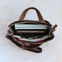 Leather Circle Top Handle Shoulder Bag, thumbnail 4 of 5