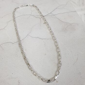 Men's Bold Sterling Silver Necklace, 2 of 12