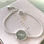 Personalised Sterling Silver Faceted Disc Bracelet, thumbnail 3 of 9