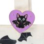 Cat Print Halloween Tote Bag, thumbnail 2 of 4