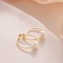 Isabella Pearl Hoop Earrings, thumbnail 3 of 10