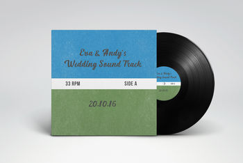 Personalised Seven Inch Wedding Vinyl Record, 4 of 8