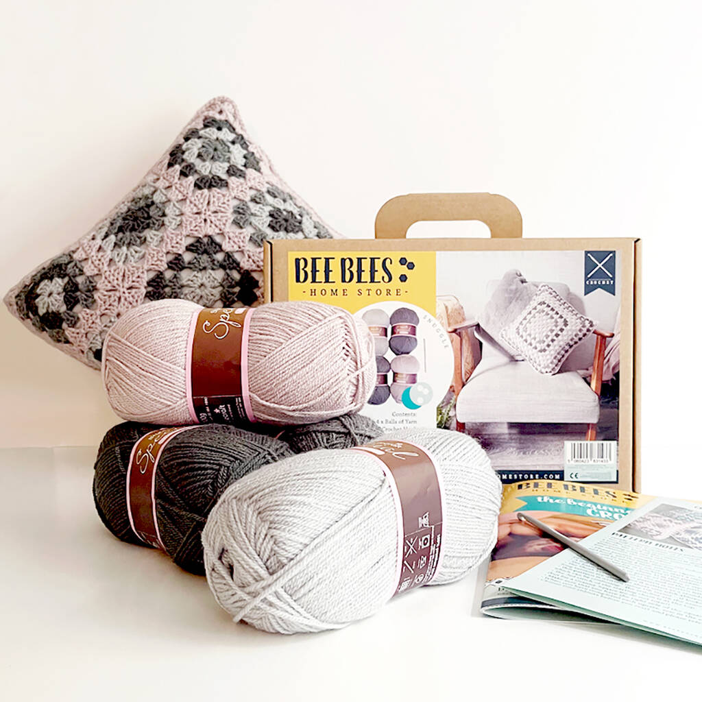 Beebees Homestore Diy Crochet Your Own Cushion Kit, 1 of 12