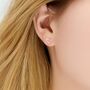 40th Birthday Still Shining Sterling Silver Heart Earrings, thumbnail 4 of 9