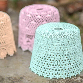 Pastel Garden Lampshades With LED Bulbs, 2 of 6