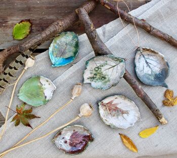 Raku Leaf Jewellery Dish, 2 of 10