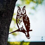 Long Eared Owl Metal Garden Art, thumbnail 1 of 2