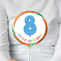 8th Birthday Balloon Giant Lollipop, thumbnail 1 of 2