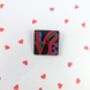 Love Brooch Acrylic Love Art Badge Love Pin Badge, thumbnail 8 of 9