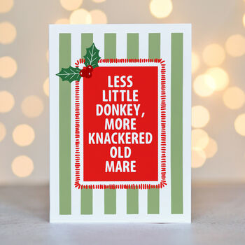 Cheeky Christmas Card For Women, 2 of 3