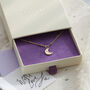 Personalised Moon Anklet In Silver Or Gold Vermeil, thumbnail 4 of 5