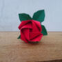 Origami Paper Rose With Leaves, Anniversary Gift, thumbnail 5 of 11