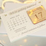 Classic Calendar Wedding Save The Date Magnet And Card, thumbnail 2 of 8