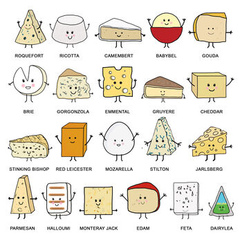 Personalised Family Cheese Print, 4 of 4