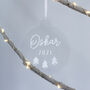 Personalised Baby's First Christmas Tree Bauble, thumbnail 2 of 5