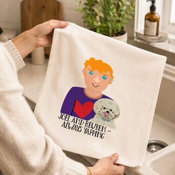 Personalised Tea Towel Gift For Dog Dads, 2 of 12