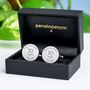 Personalised Ten Year Wedding Anniversary Cufflinks, thumbnail 4 of 6