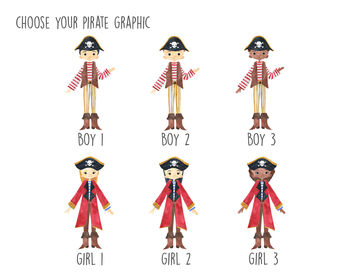 Personalised Children's Birthday Card Pirate, 3 of 7