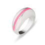 Neon Pink Candy Stripe Dome Ring, thumbnail 2 of 6