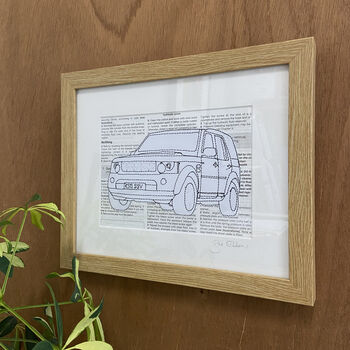 Personalised Landrover Embroidered Artwork, 8 of 10