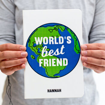 'World's Best Friend' Personalised Notebook, 4 of 7