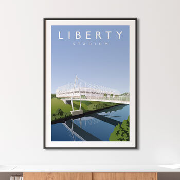 Liberty Stadium Ospreys Rugby Poster, 4 of 8