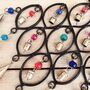 Black Recycled Ironwork Wind Chime Glass Beads, thumbnail 5 of 6