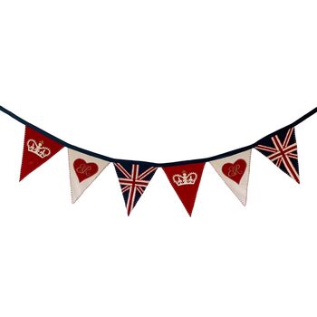 Jubilee Bunting In Hand Embroidered Wool, 2 of 4