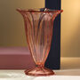 Vintage Art Deco Glass Vase Pink, thumbnail 1 of 3