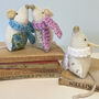 Personalised Knitted Christmas Mouse, thumbnail 1 of 3