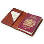 Personalised Leather Passport Holder, thumbnail 3 of 4