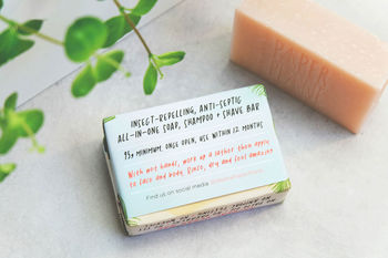 100% Natural Vegan Travel Soap And Solid Shampoo Bar, 2 of 4