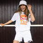Drive Thru Women’s Slogan T Shirt With Burger Graphic, thumbnail 2 of 3