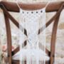 White Macrame Table Runner, thumbnail 3 of 5